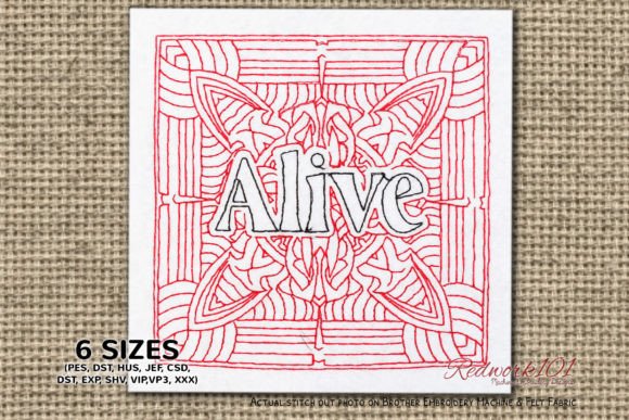 Alive Word Embroidery Design Review