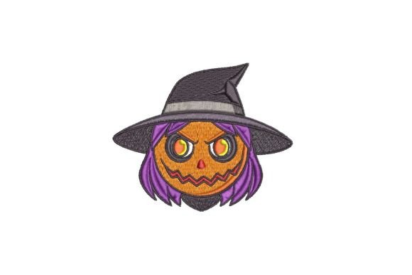 Halloween Scary Witch Embroidery