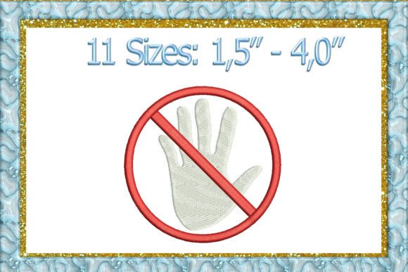 No Touch Embroidery Design