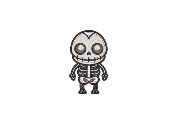 Skeleton 2 Halloween Embroidery Design