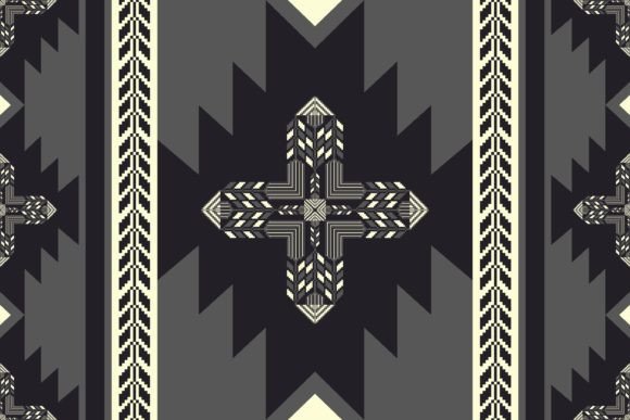 Southwest Embroidery Geometric Pattern